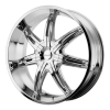 KMC KM665 Surge 20X9 Chrome Plated