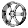 KMC KM671 Brodie 24X9.5 Chrome Plated