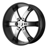 KMC KM671 Brodie 20X9 Matte Black Machined