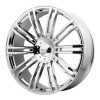 KMC KM677 D2 22X9.5 Chrome Plated