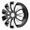 KMC KM679 Fader 20X8.5 Gloss Black With Machined Face
