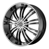 KMC KM682 Spider 24X9 Gloss Black Machined