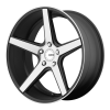 KMC KM685 District 22X9 Satin Blackwith Machined Face And Register