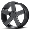 KMC KM690 MC 5 24X9.5 Satin Black with Milling