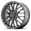 KMC KM693 Maze 17X7 Pearl Gray with Gloss Black Face