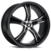 Konig Airstrike 18X8 Black Machined