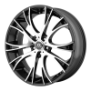 Lorenzo WL34 20X10 Gloss Black With Machined Face