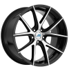 Mach M15 20X8.5 Black with Machined Face