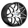 Mach M8 22X10.5 Gloss Black Machined