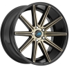 Mach M9 20X10 GLOSSY BLACK / TITANIUM BRONZE FACE / UNDERCUT