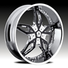 Hipnotic MAKI - Chrome with Black Inserts Wheel Packages