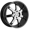 Menzari Absolute Z09 Black Machined  22 X 9.5 Inch Wheels