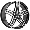 Menzari Sterzo Z12 Black 18 X 8 Inch Wheels