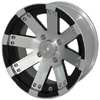 Vision 158 Buckshot Black Machined 14 X 7 Inch Wheels