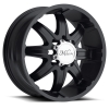 Milanni 446 Kool Whip 8 20X9 Matte Black