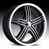 Milanni Stealth Type 461 Gloss Black Machined Wheel Packages