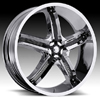 Milanni Bel Air5 459 Chrome Black Accents 17 X 7 Inch Wheels