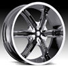 Milanni Bel Air6 460 Chrome Black Accents 20 X 9 Inch Wheels