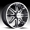 Milanni Kool Whip 8 Gloss Black Machined 20 X 9 Inch Wheels