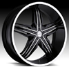 Milanni Phoenix 458 Gloss Black Machined Wheel Packages
