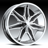 Milanni Stalker 368 Chrome with Black Inserts Wheel Packages