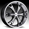 Milanni Stellar 452 Gloss Black Machined 18 X 8 Inch Wheels