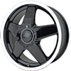 Milanni 359 Mach 5 Black 15 X 6.5 Inch Wheels