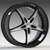 Milanni ZS 1 Type 453 Gloss Black with Mirror Machined Face 22 X 8.5 Inch Wheels