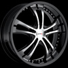 MKW Type 101 Black with Machined Face Wheel Packages