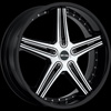 MKW Type 104 Black with Machined  Wheel Packages