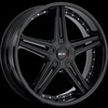 MKW Type 104 Black 18 X 7.5 Inch Wheel