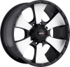 MKW M19 18X9 Satin Black Machined Face