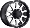 MKW M86  17X9 Satin Black Machined Face Black Lip
