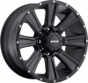 MKW M87 17X9 Satin Black 