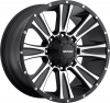 MKW  M87 18X9 Satin Black Machined Face Black Lip