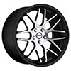 Strada Moda Black with Machined Face 20 X 8.5 Inch Wheels
