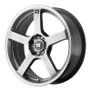 Motegi MR116 15X6.5 Dark Silver With Machined Flange