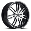 Noir Chaos 22X9.5 Black Machined