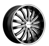 Noir Gambler 24X9.5 Black Machined