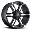 Off Road Monster M06 Black Machined 20 X 9 Inch Wheel