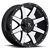 Off Road Monster M08 Black with Machined Face 18 X 9 Inch Wheel
