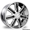 Pinnacle P58 Lex Chrome with Black Inserts 18 x 7.5