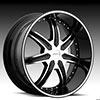 Pinnacle P64 Ziete Gloss Black Machined 22 X 9.5 Inch Wheels