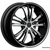Pinnacle P72 Gunner Black Machined 18 X 7.5 Inch Wheels