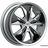 Pinnacle P72 Gunner Chrome with Black Inserts 18 X 7.5 Inch Wheels