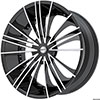 Pinnacle P74 Sage Black Machined 17 X 7.5 Inch Wheels
