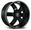 Pinnacle P86 Forte 24X9.5 Gloss Black Machined