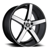Pinnacle P88 Rhode 18X8.5 Black Machine
