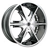 Strada Pistola Chrome 18 X 7.5 Inch Wheels