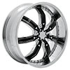 RockStarr Wheels 523 Decon Chrome with Black Inserts Wheel Packages